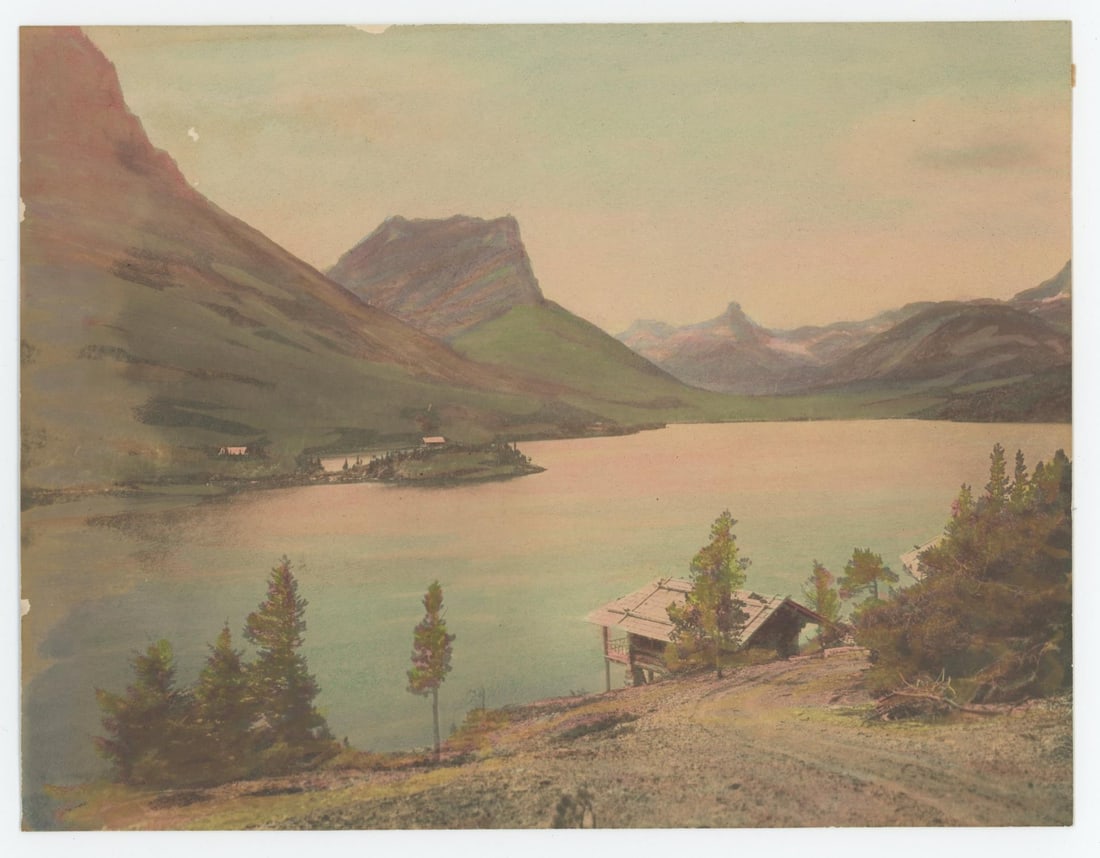 St. Mary Lake Glacier National Park Montana Photo: 7" by 9"