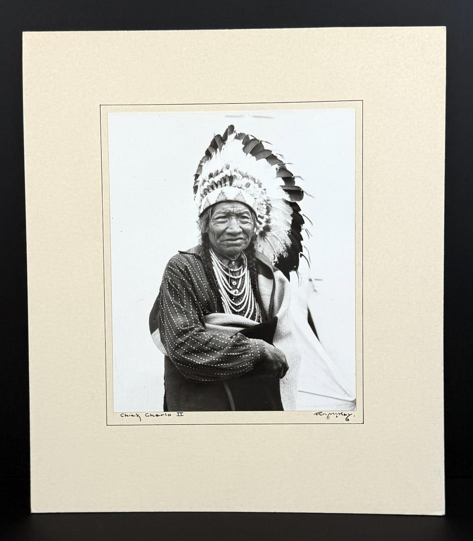 RH McKay Chief Charlo Montana Indian Photo: 13" by 15" as displayed.