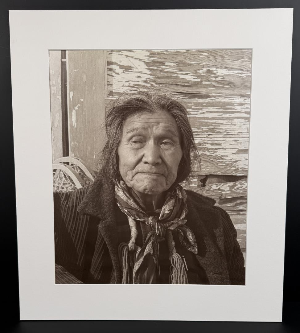 Louie Nine Pipe Flathead Montana Indian Photo: Ed Gallagher Photographer. 21 5/8" by 24 5/8" in matte.