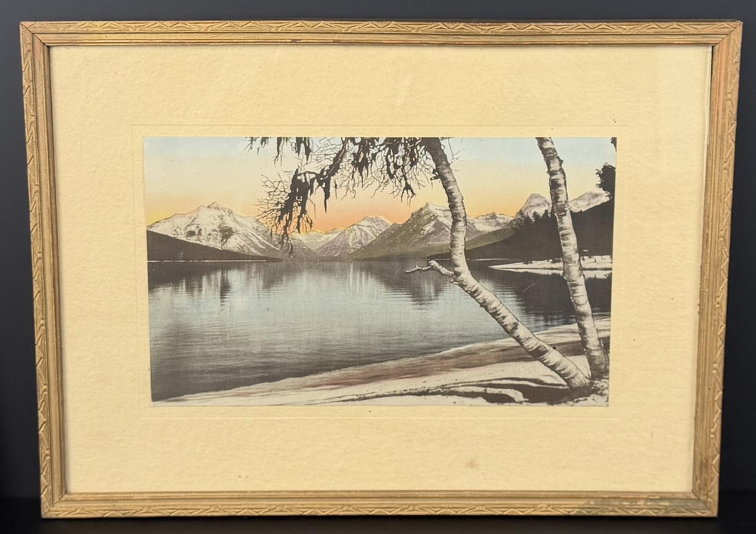 R.E. Marble Glacier Park Montana Photo: 10 3/4" by 14 3/4" framed.