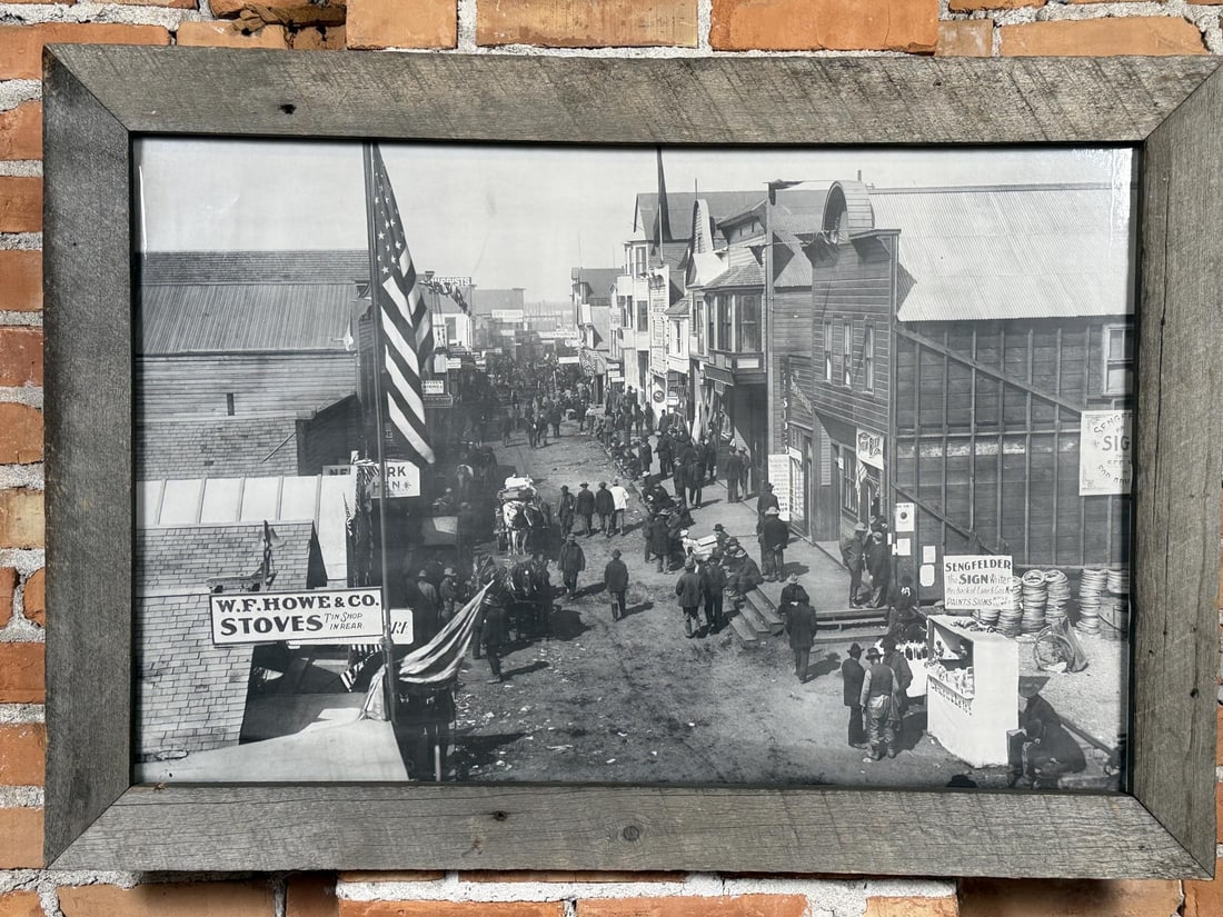 Front Street Nome Alaska Photo Print: Reprint. 28" by 40" framed.