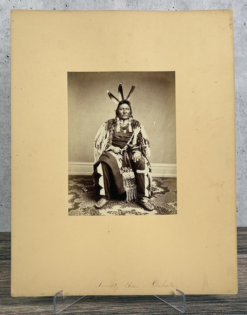 Antonio Zeno Shindler Yellow Hawk Indian Photo: Taken in 1867 during a visit to Washington DC, during the signing of the Medicine Lodge Treaty. Photo Subject is Chief Yellow Hawk. 11" by 14". Chief Yellow Hawk (also known as Ci-tan-gi) was a leader