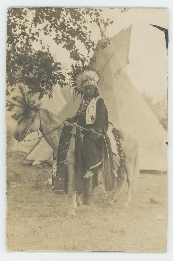 James Joshua Oregon Nez Perce Indian Cabinet Photo (1 of 3)