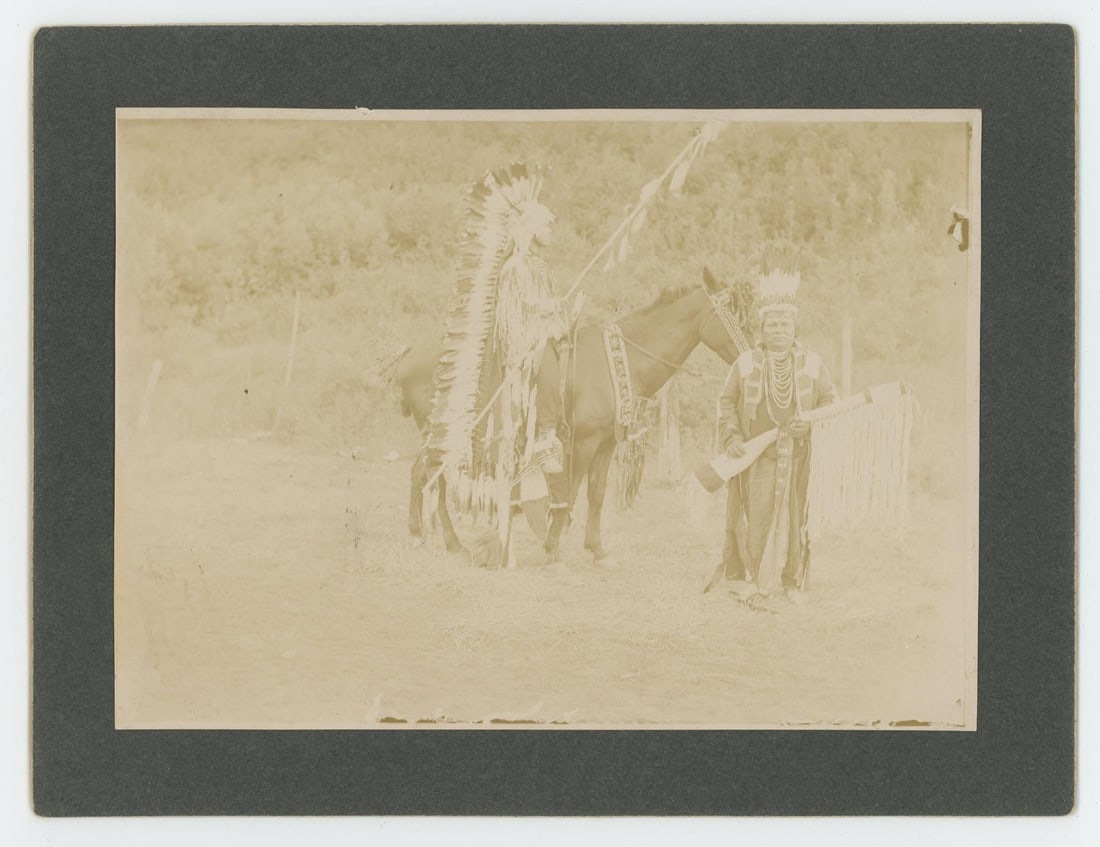 Whitman Massacre Cayuse Indian Cabinet Photo (1 of 3)