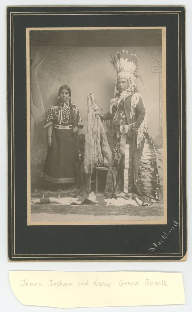James Joshua Grace Redelk Nez Perce Indian Photo: 5 1/4" by 7 1/2". Provenance: The Larry Ness Collection of Native American Photography
