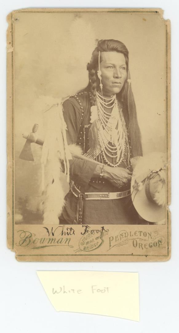White Foot Nez Perce Indian Warrior Photo (1 of 3)