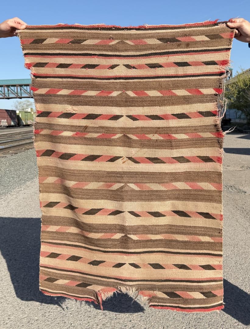 Transitional Banded Navajo Indian Blanket (1 of 8)