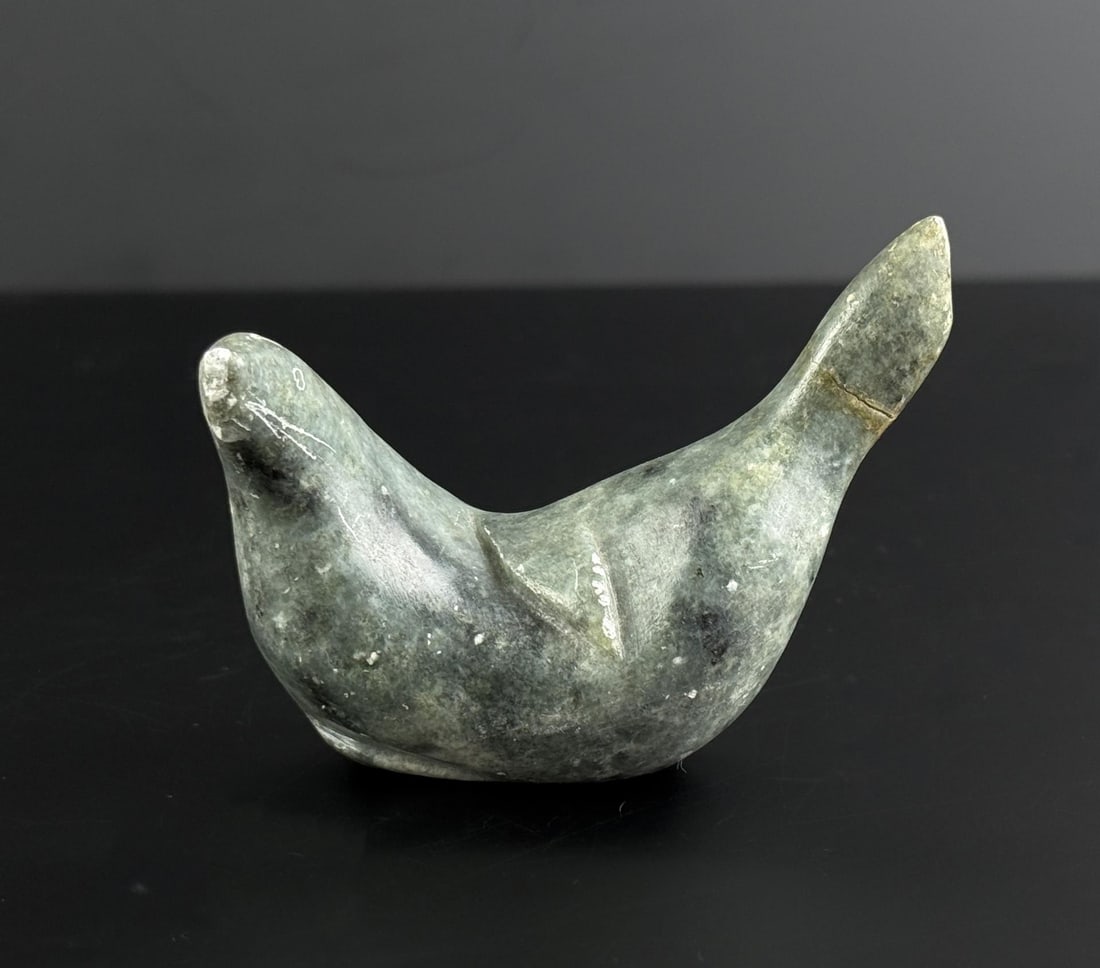 Cape Dorset Inuit Carved Soapstone Seal (1 of 6)