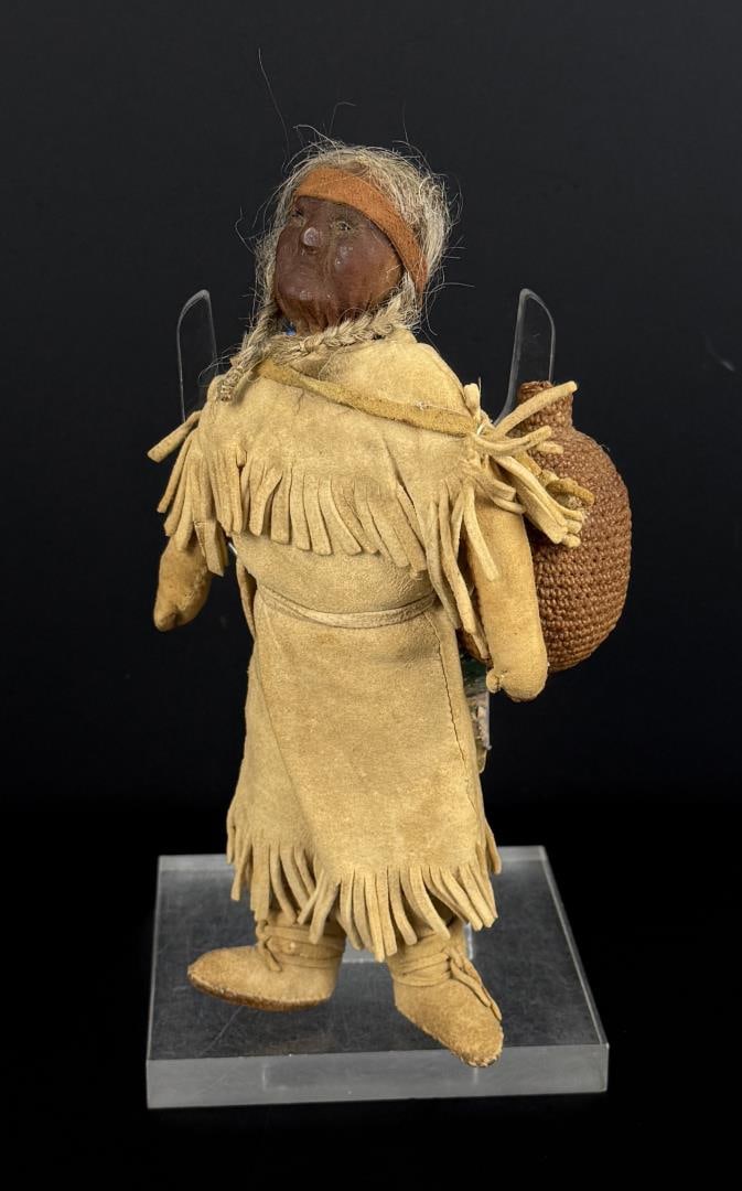 Paiute Native American Indian Beaded Doll: 7 1/2" tall. First Quarter of the 20th Century.