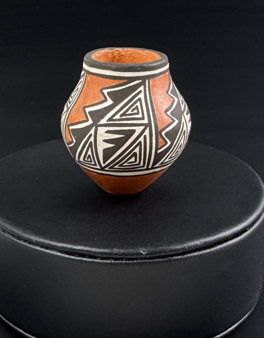 Miniature Acoma Pueblo Olla Polychrome Jar (1 of 8)