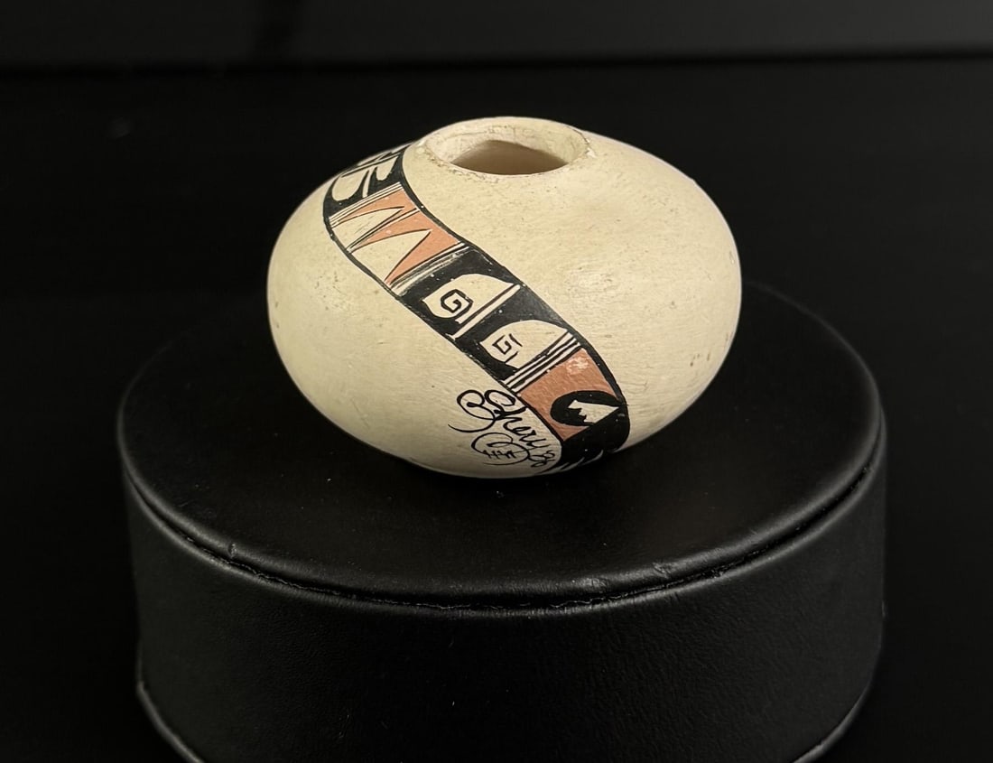 Sherry Aragon Miniature Acoma Pueblo Olla Jar Pot (1 of 5)
