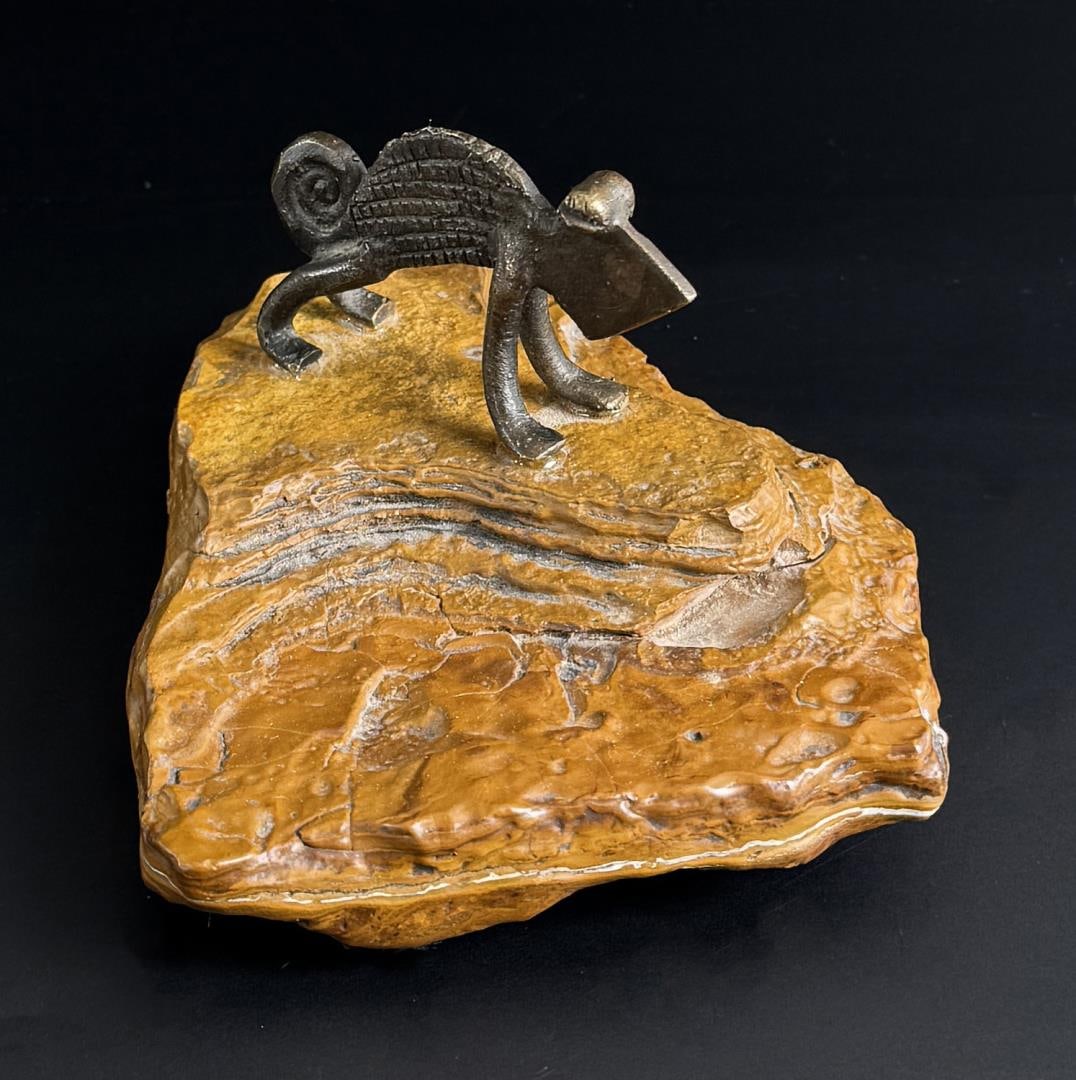 African Akan Ashanti Chameleon Gold Weight (1 of 5)