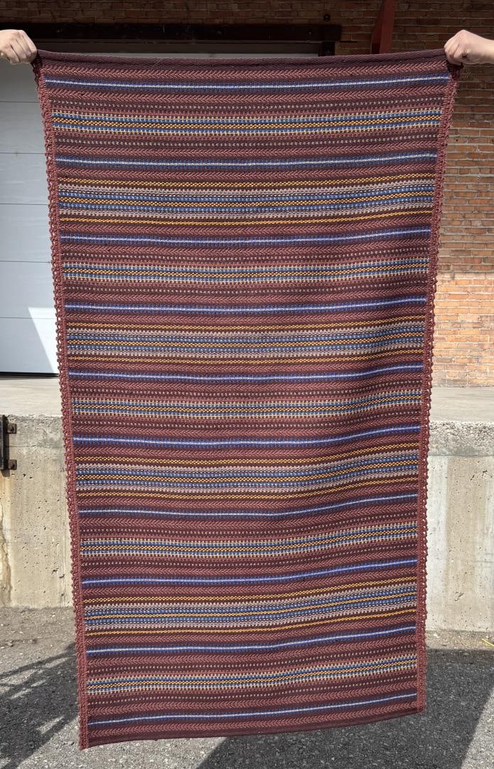 Traditional Estonian Rug: 40" by 74".