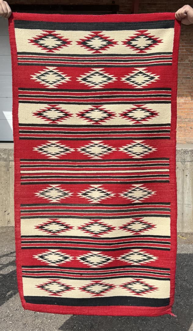 Transitional Navajo Indian Serrated Diamond Rug (1 of 5)