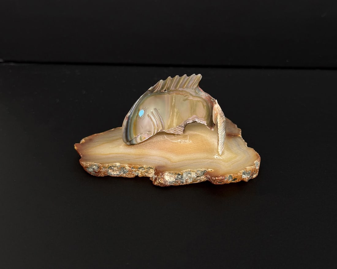 Joseph Zunie Zuni Carved Fish Fetish (1 of 5)