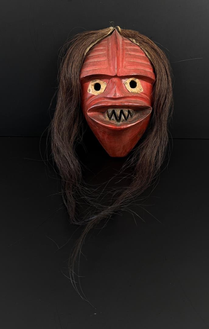 Iroquois Native American Indian False Face Mask (1 of 9)