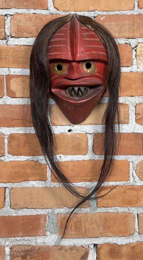 Iroquois Native American Indian False Face Mask - 5
