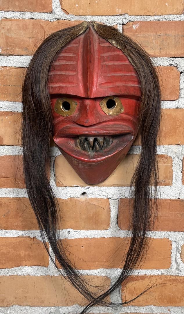 Iroquois Native American Indian False Face Mask - 6
