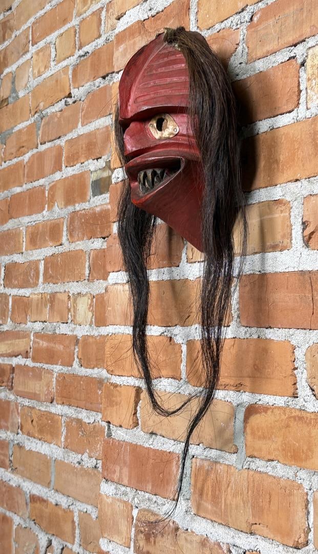 Iroquois Native American Indian False Face Mask - 8