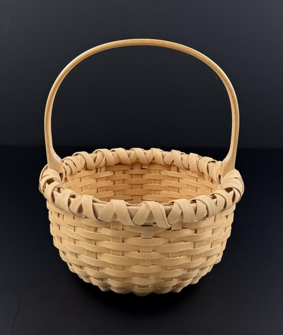 Jeffrey Gale White Ash Splint Basket (1 of 7)