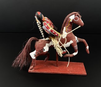 Marty Cuny Native American Indian Beaded Doll