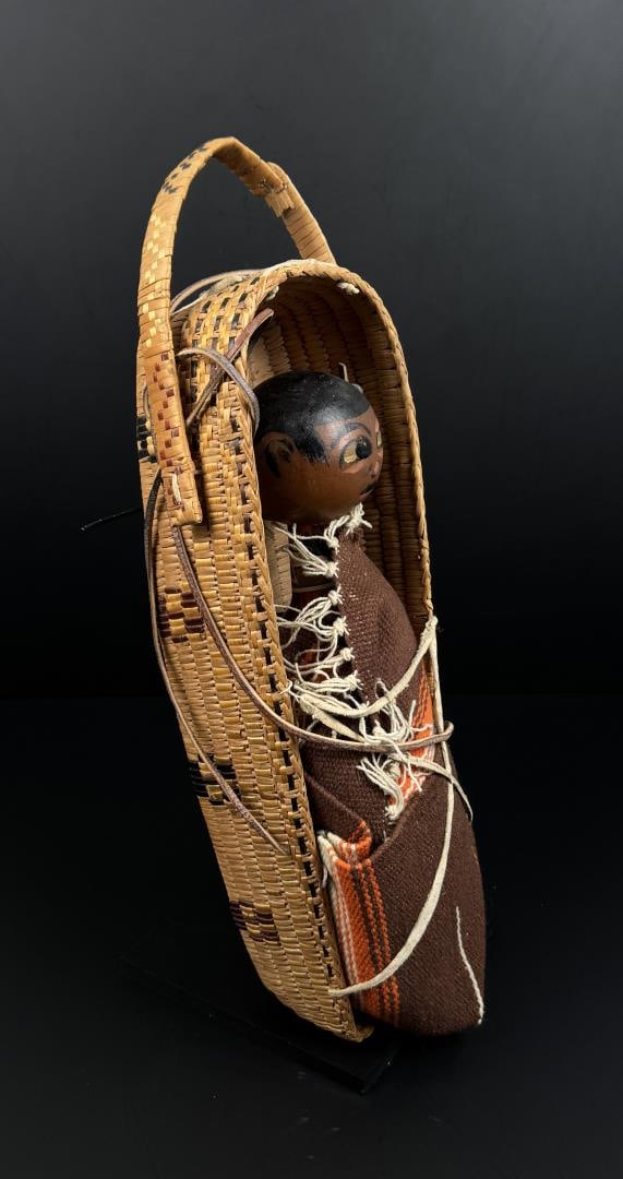 Salish Thompson River Indian Basket Cradle (1 of 6)