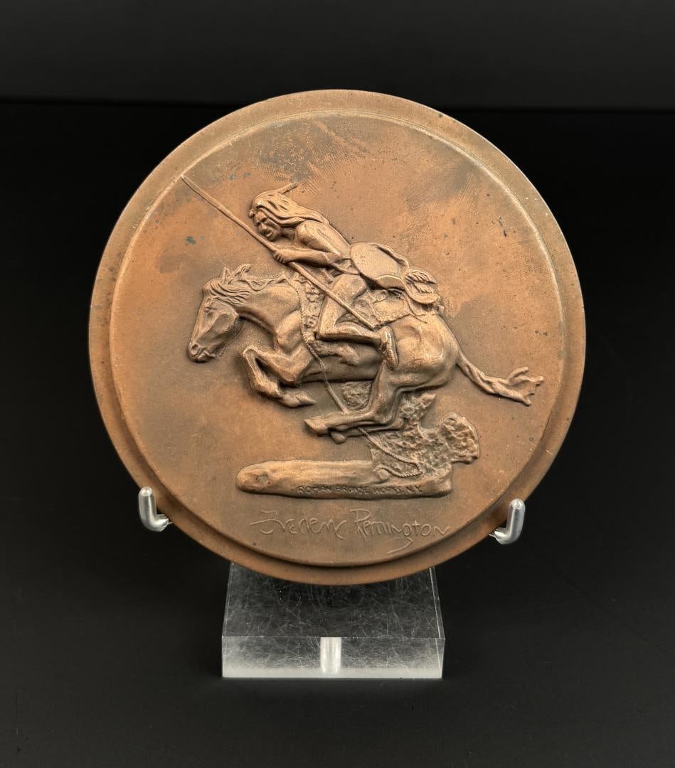 The Cheyenne Roman Bronze Works Remington Plaque (1 of 4)