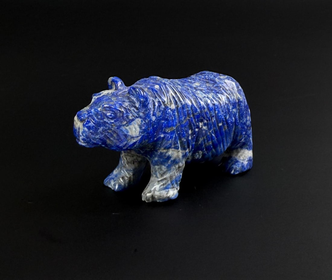 Lapis Lazuli Carved Capybara (1 of 6)