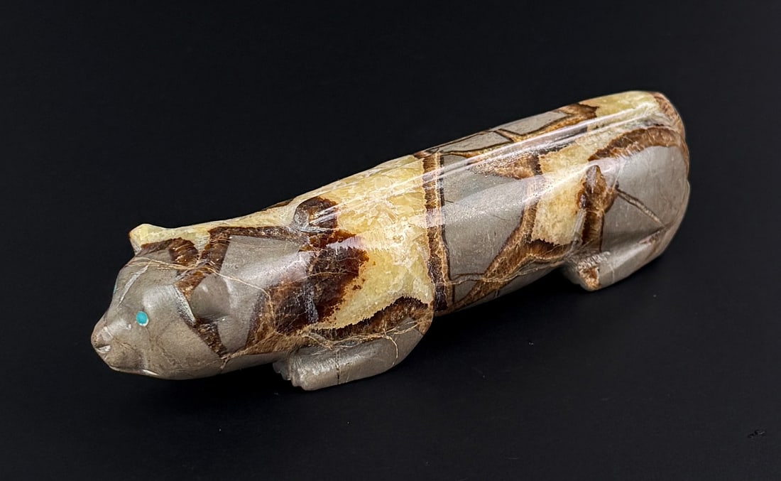 Zuni Septarian Nodule Mountain Lion Fetish (1 of 5)