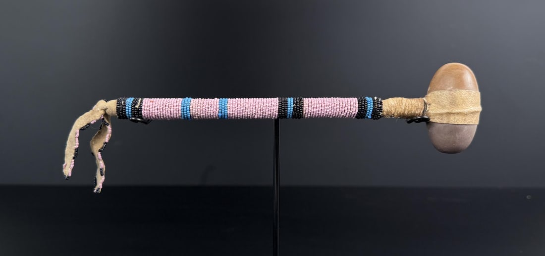Crow Montana Native American Indian War Club: 9 3/4" long. First Quarter of the 20th Century.