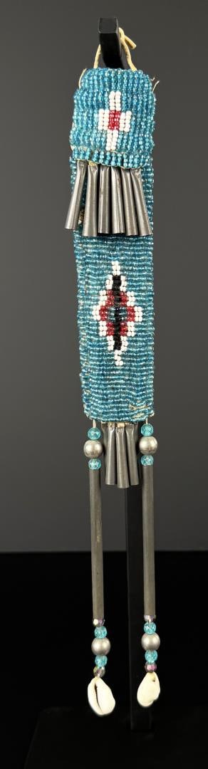 Cheyenne Native American Indian Strike a Lite Bag: 11 3/4" long. First Quarter of the 20th Century.