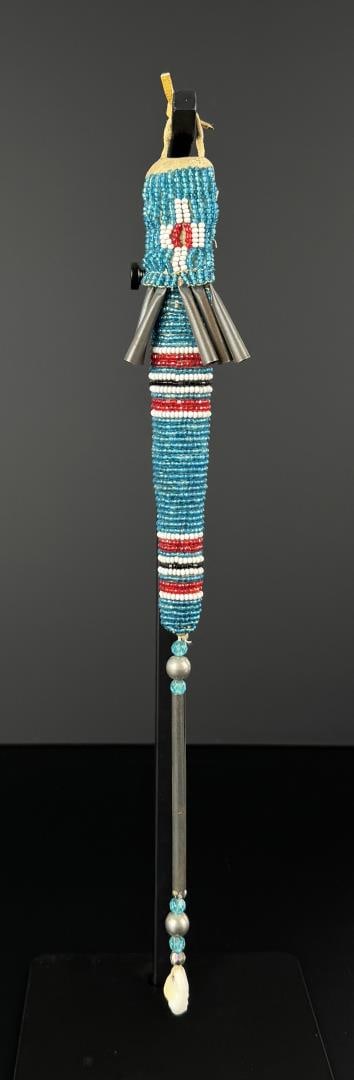 Cheyenne Native American Indian Beaded Awl Case: 13 1/2" long. First Quarter of the 20th Century.