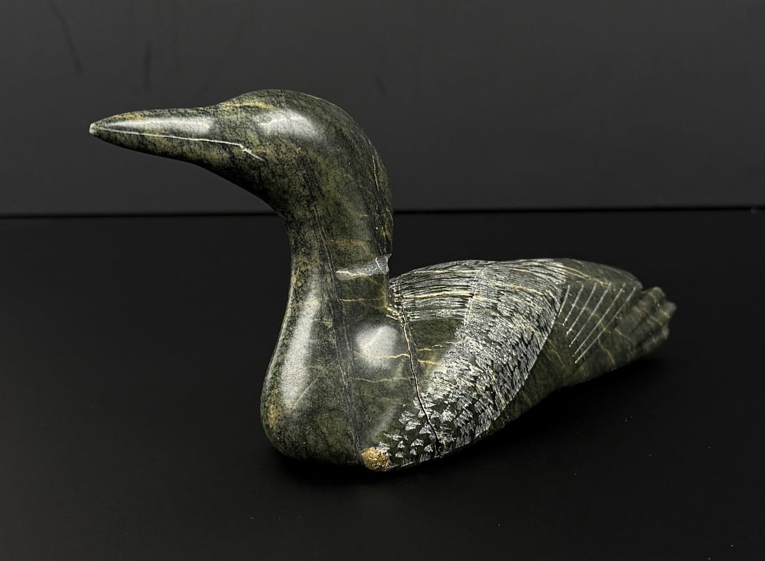 Etulu Etidloie Inuit Carved Soapstone Loon (1 of 6)