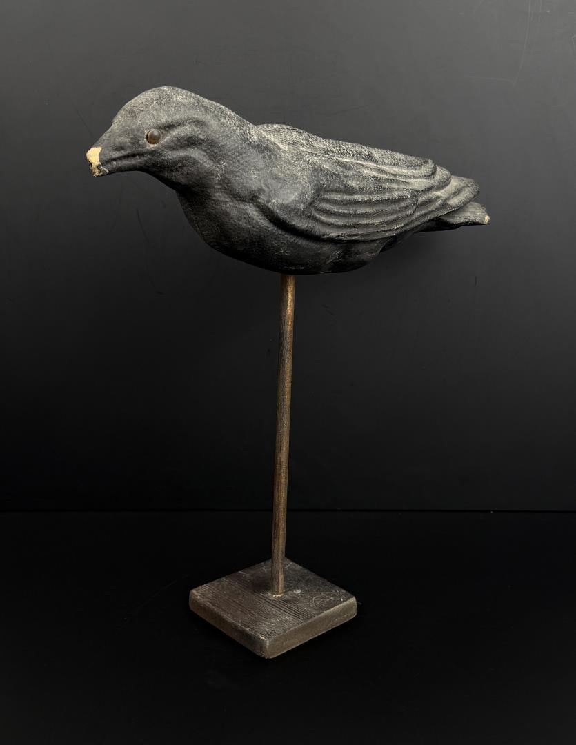 Paper Mache Crow Hunting Decoy (1 of 7)