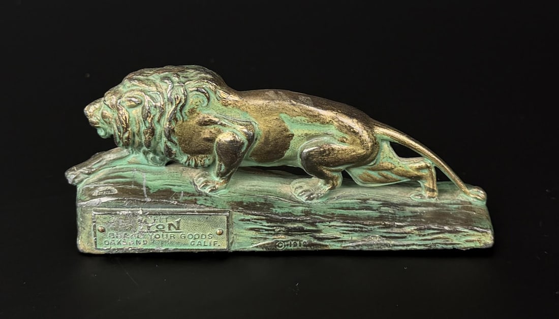 Lyon Moving & Storage California Paperweight: 4 1/2" by 1 3/4" by 1"