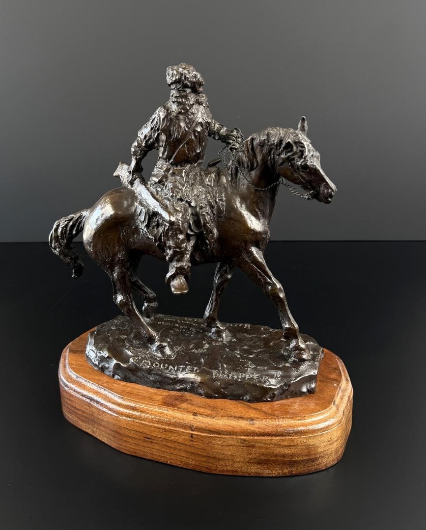 Bob Scriver Mounted Trapper Bronze (1 of 12)
