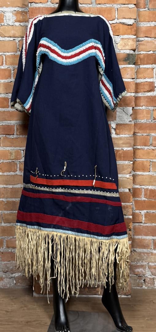 Flathead Native American Indian Beaded Dress Auction