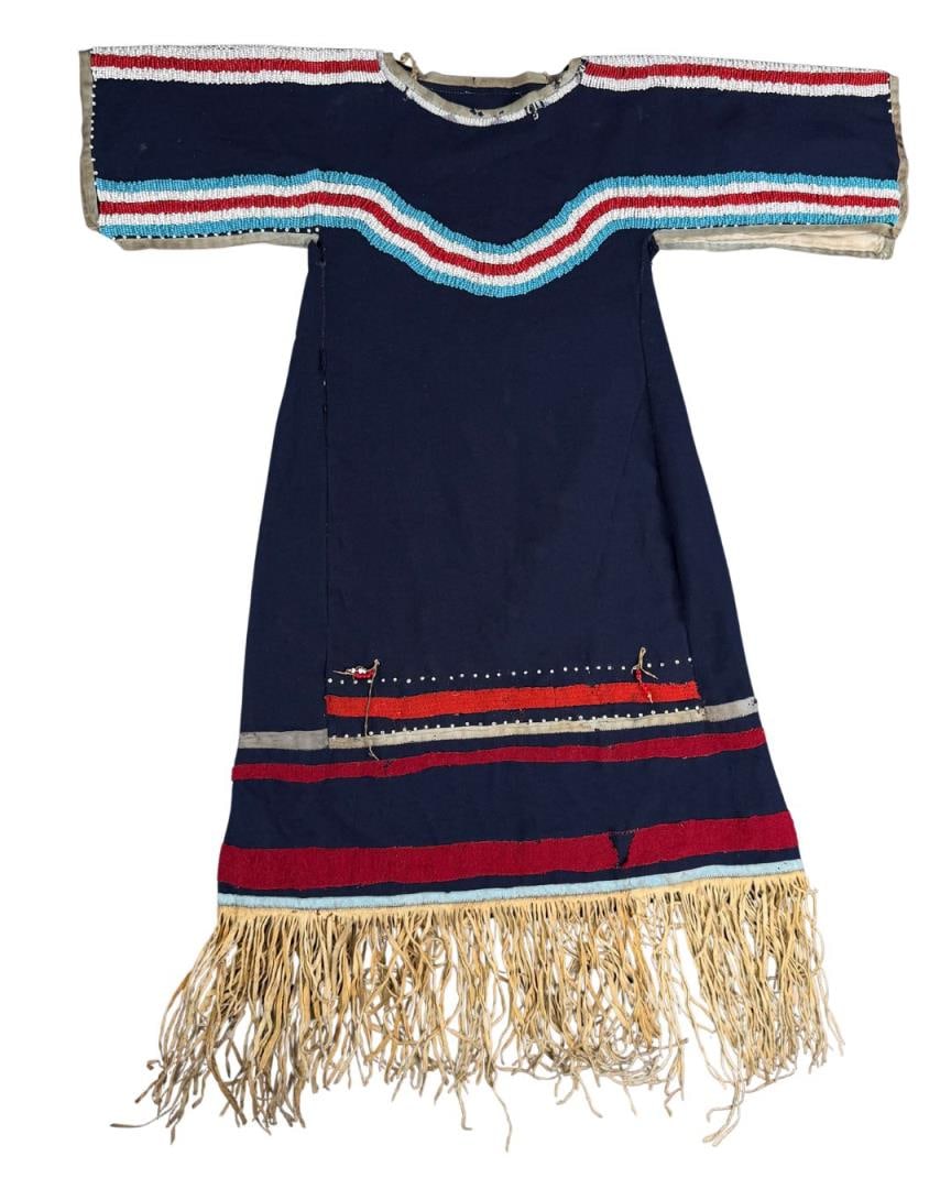 indian beaded dress 1980s Heavily Beaded & Sequined Tunic Micro Dress
