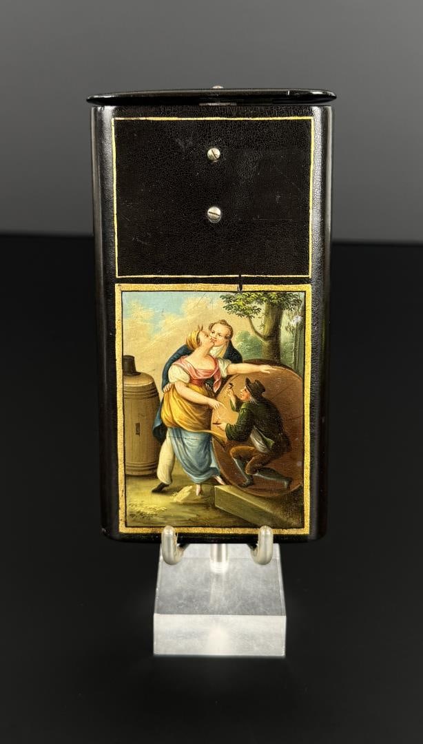 French Paper Mache Erotic Cigar Case (1 of 5)