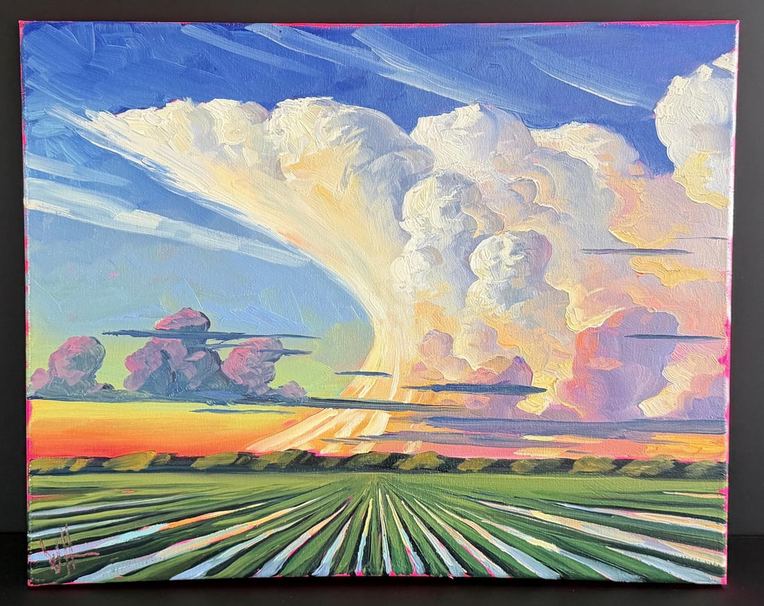 William Hawkins Evening Thunder Painting (1 of 5)