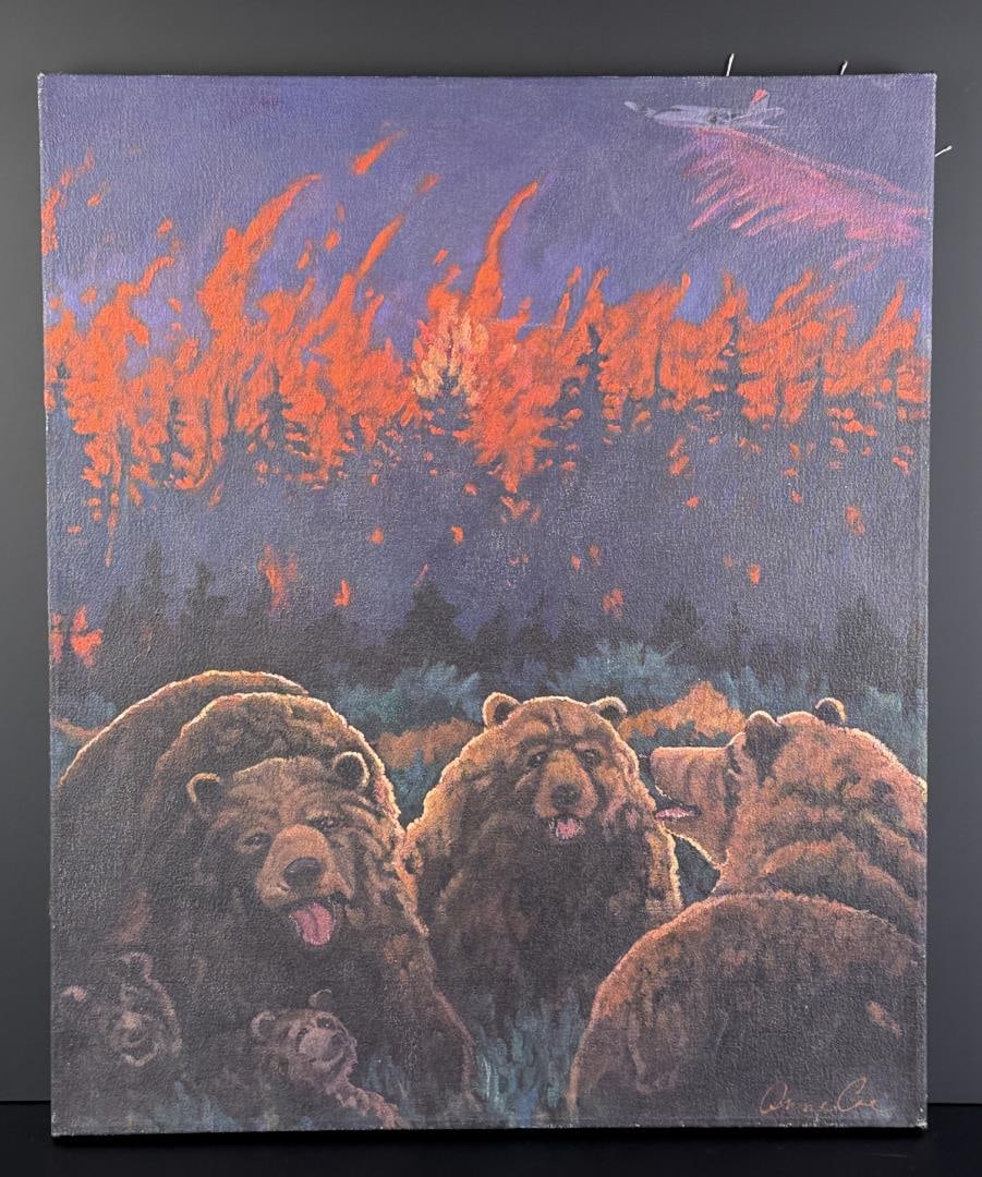 Anne Coe Burning Issues Painting (1 of 5)