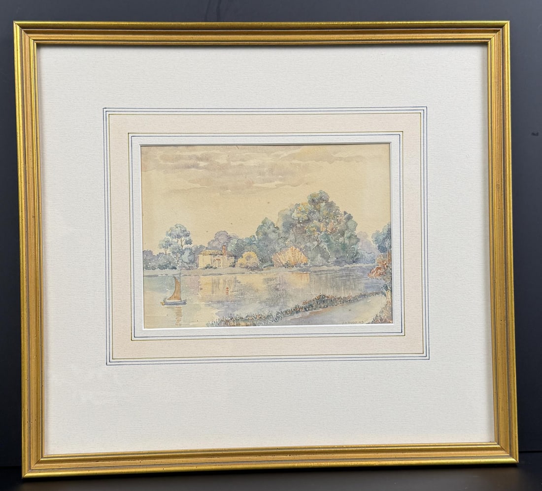 JH Rudd River Landscape Watercolor Painting (1 of 4)