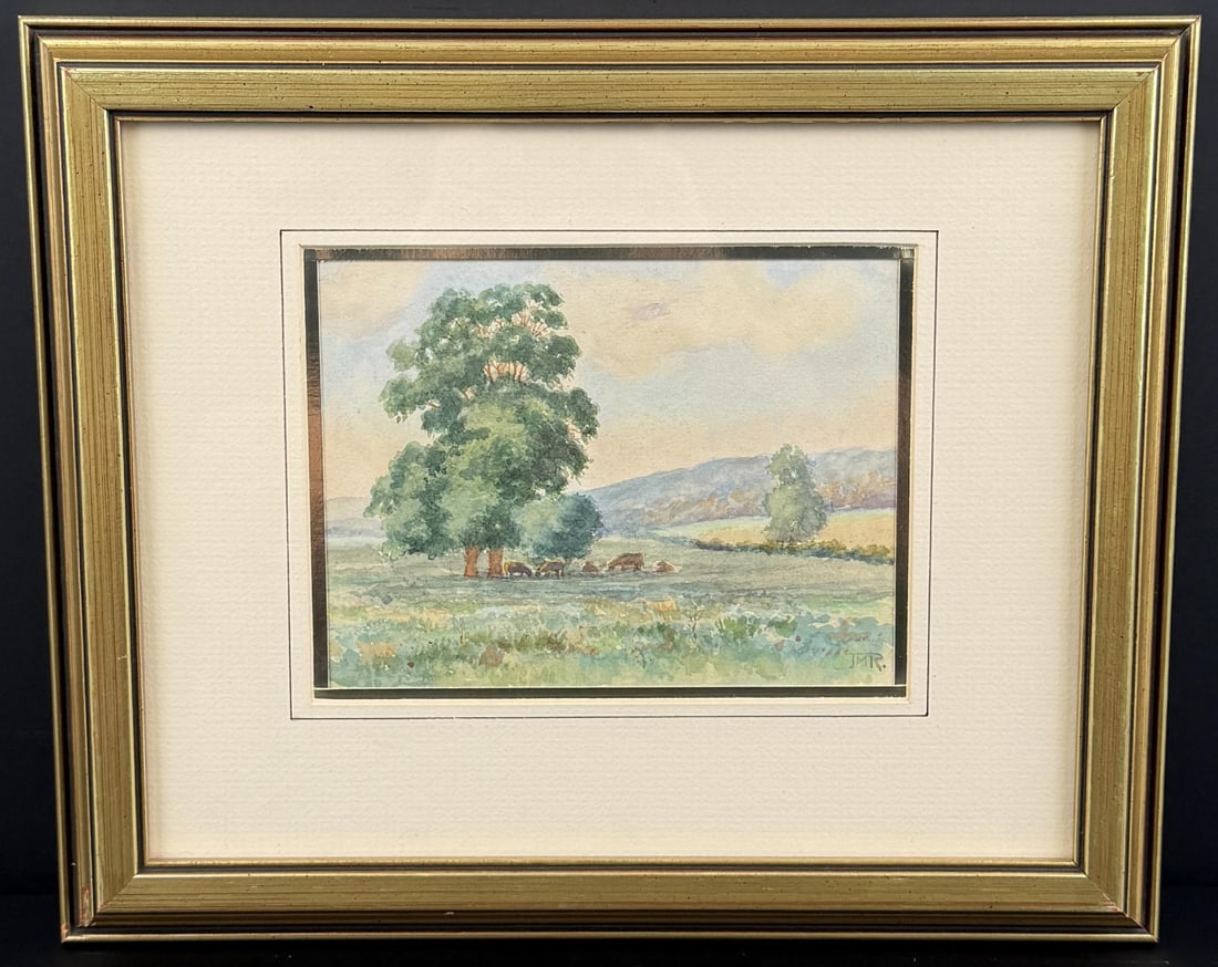 JMR Pastoral Landscape Watercolor Painting (1 of 4)