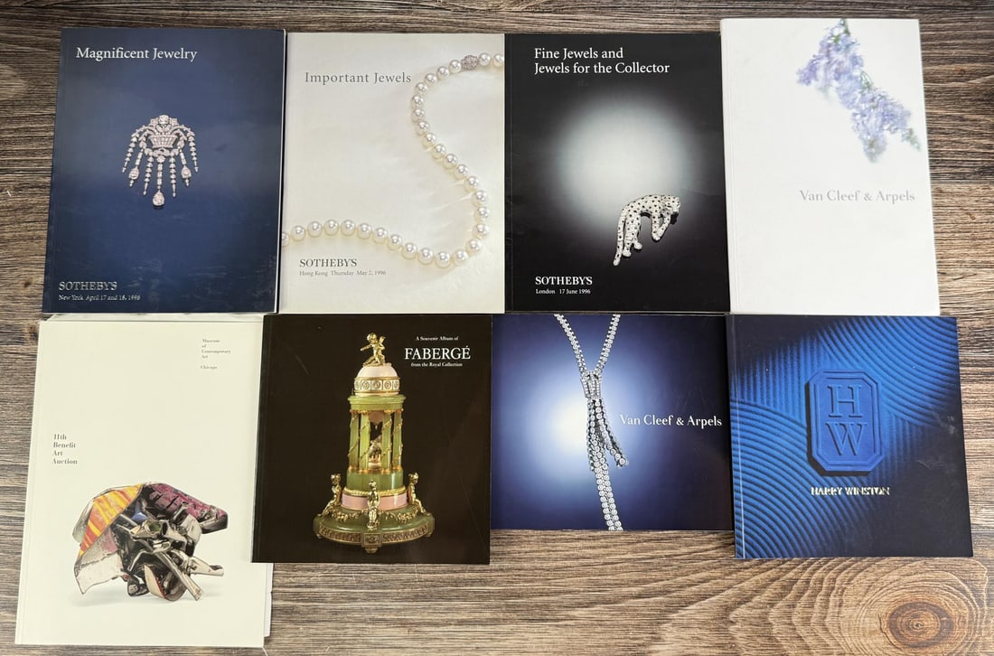 Collection of Fine Jewelry Catalogs: Sothebys, Harry Winston and more.