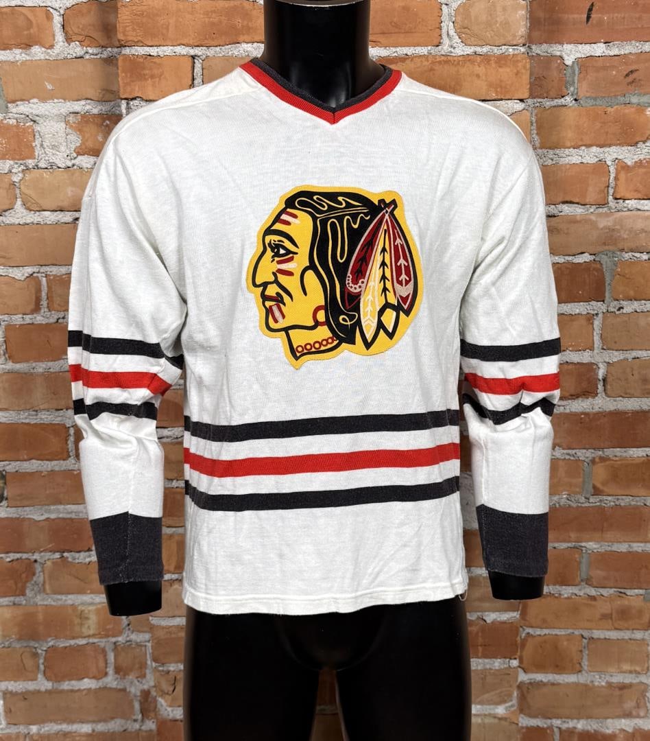 Chicago Blackhawks Maska NHL Hockey Jersey: Men's large 44-46, number 3 possibly Dave Manson.