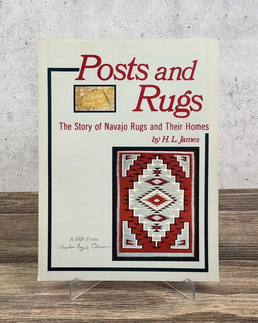 Posts and Rugs: The Story of Navajo Rugs and Their Homes. HL James, 1976.
