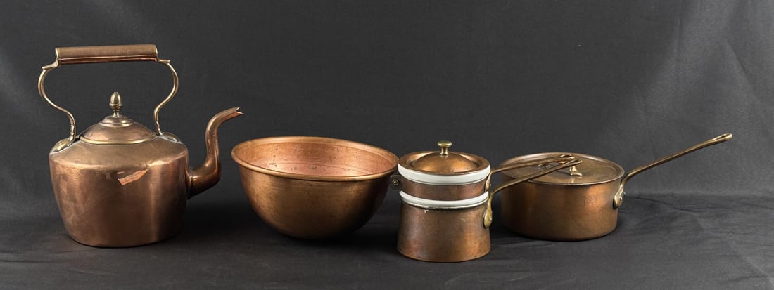 Collection of Copper Kitchen Cookware (1 of 7)