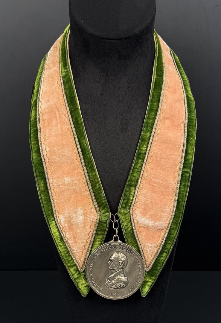 Montana Indian Peace Medal Sash James K Polk (1 of 8)