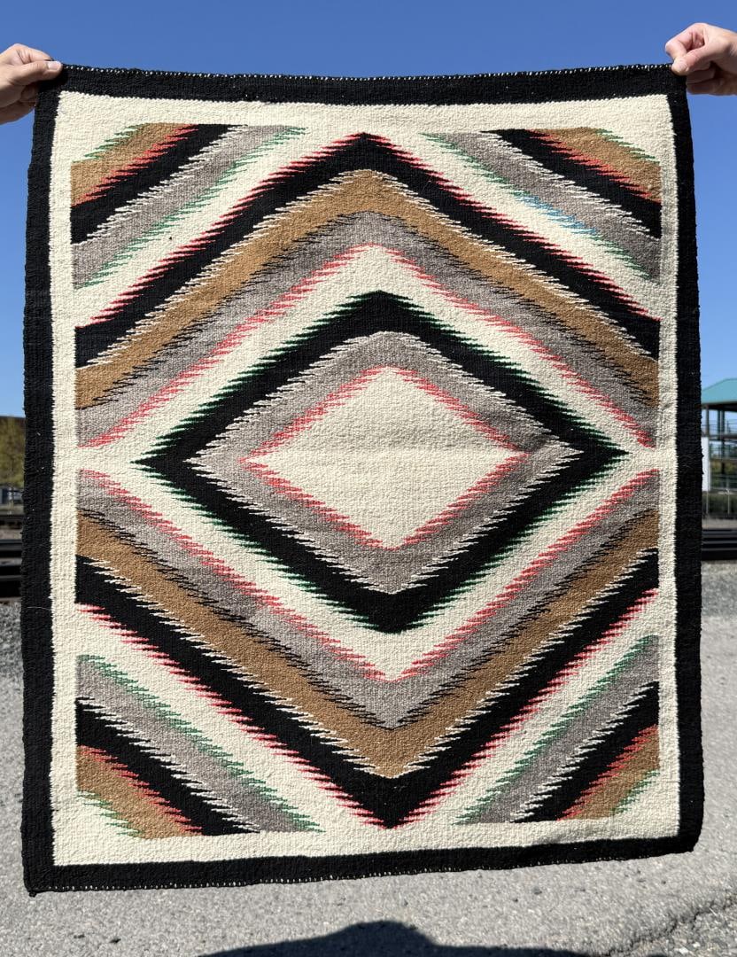 Navajo Indian Germantown Blanket Rug (1 of 4)