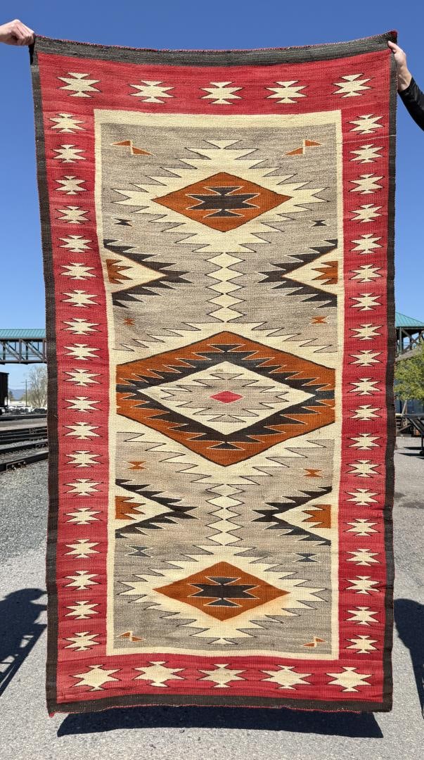 Exceptional Navajo Indian Red Mesa Rug (1 of 5)